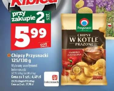 Chipsy Przysnacki W Kotle Prażone Papryka Czerwona +1 wariant