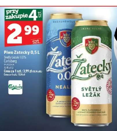 Piwo Zatecky Světlý Ležák +1 wariant