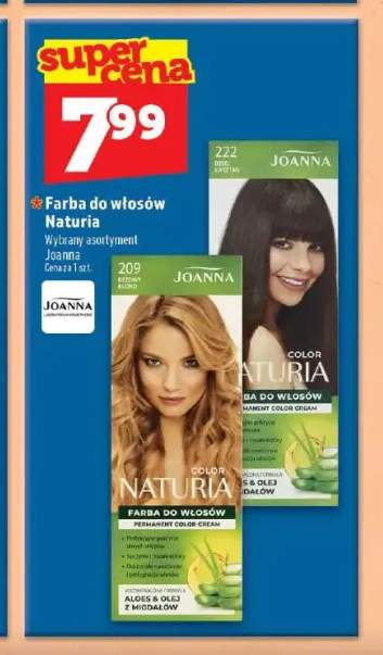 Farba do włosów Joanna Naturia 222 Dziki Kasztan +2 warianty