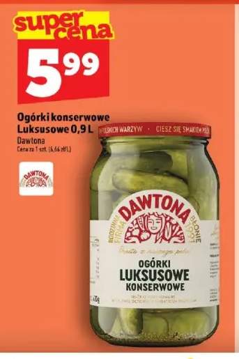 Ogórki konserwowe Luksusowe Dawtona
