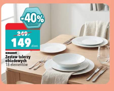 Zestaw talerzy obiadowych Kinghoff