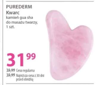 Kamień gua sha do masażu twarzy Purederm Kwarc