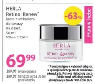 Krem z retinolem do twarzy na dzień Herla Retinol Renew