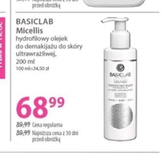 Hydrofilowy olejek do demakijażu BasicLab Micellis