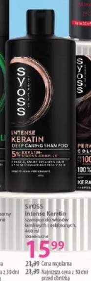 Szampon do włosów Syoss Intense Keratin