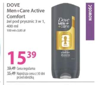Żel pod prysznic 3 w 1 Dove Men+Care Active Comfort