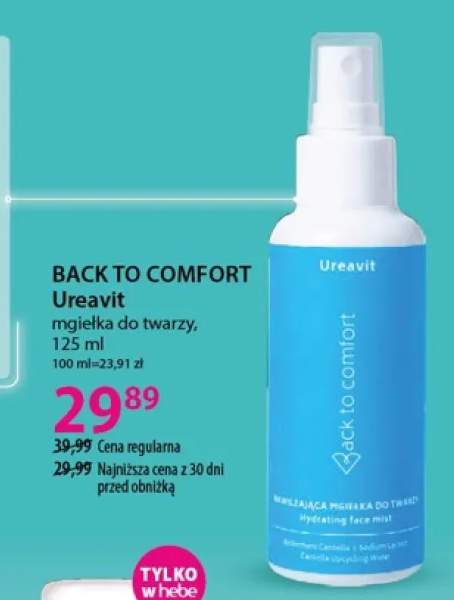 Mgiełka do twarzy Back to Comfort Ureavit