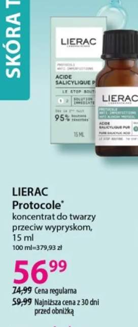 Koncentrat do twarzy Lierac Protocole przeciw wypryskom