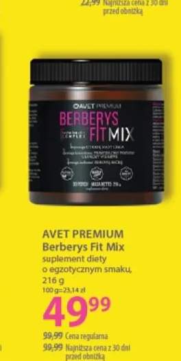 Suplement diety Avet Premium Berberys Fit Mix