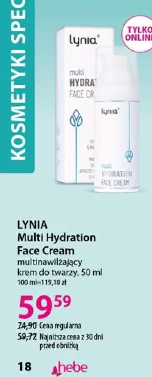 Krem do twarzy multinawilżający Lynia Multi Hydration Face Cream