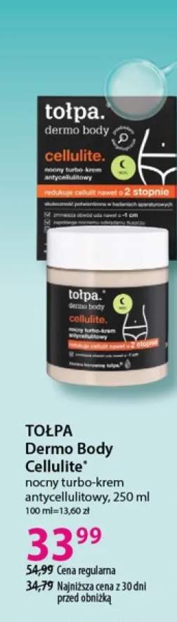 Nocny turbo-krem antycellulitowy Tołpa Dermo Body Cellulite