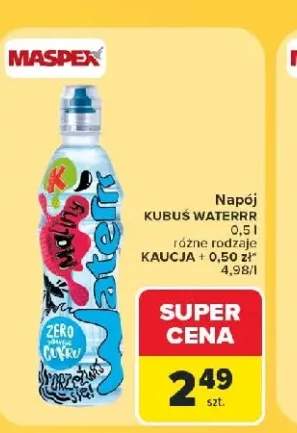 Napój Kubuś Waterrr malina