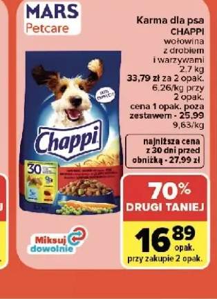 Karma dla psa Chappi wołowina z drobiem i warzywami