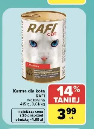 Karma dla kota Rafi wołowina