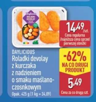 Roladki devolay z kurczaka z nadzieniem o smaku maślano-czosnkowym Daylicious