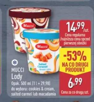 Lody Mucci Cookies & Cream +2 warianty