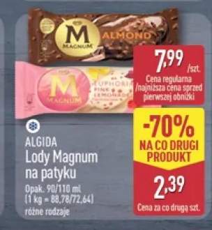 Lody Algida Magnum Almond +1 wariant