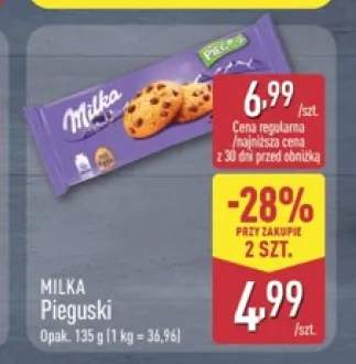 Ciastka Milka Pieguski