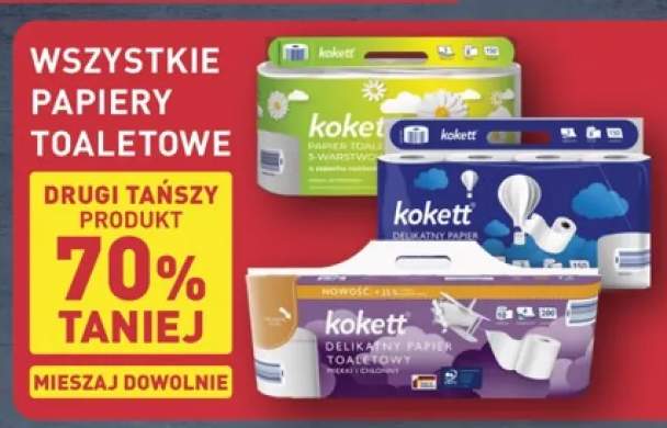 Papiery toaletowe Kokett +3 warianty