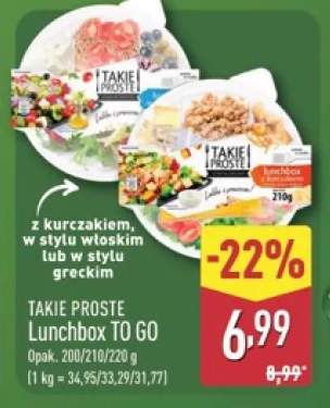 Lunchbox TO GO z kurczakiem w stylu włoskim Takie Proste +1 wariant