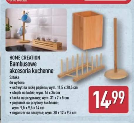 Uchwyt na rolkę papieru bambusowy Home Creation +4 warianty