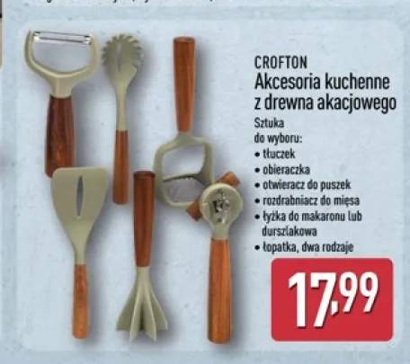 Tłuczek z drewna akacjowego Crofton +6 wariantów