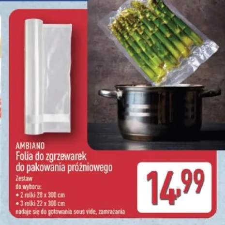 Folia do zgrzewarek do pakowania próżniowego Ambiano 3-pak +1 wariant