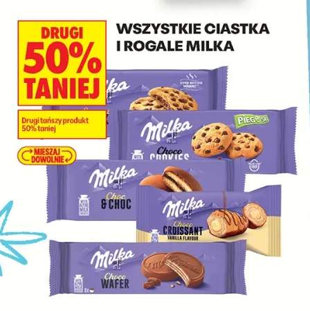 Ciastka i rogale Milka +5 wariantów