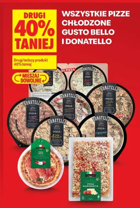 Pizze chłodzone Gusto Bello i Donatello +5 wariantów