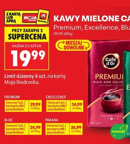 Kawa mielona Cafe D'Or Premium