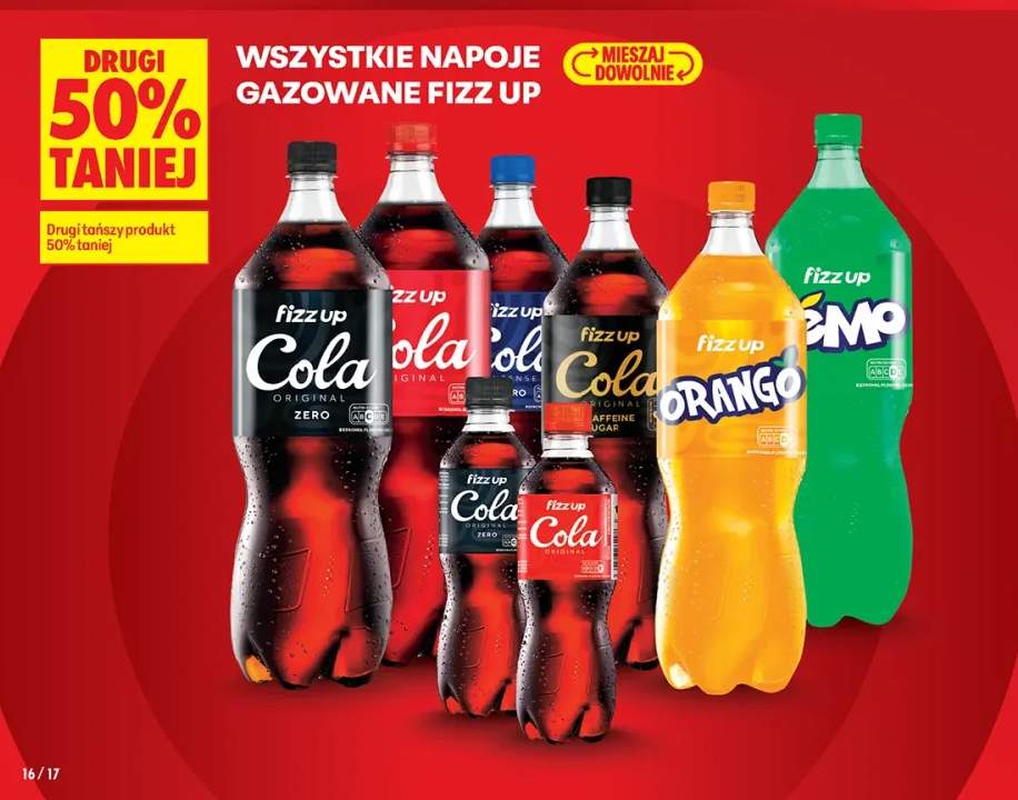 Napoje gazowane Fizz Up +6 wariantów