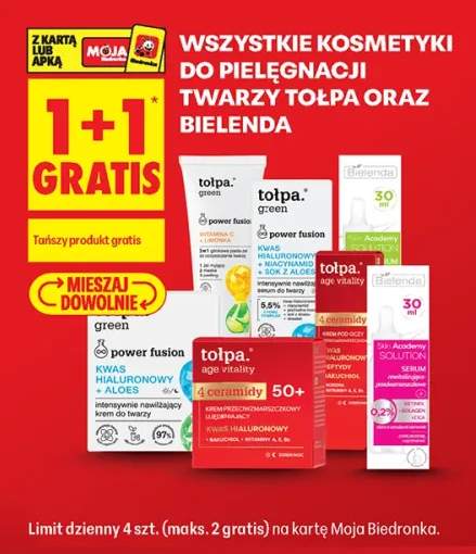 Kosmetyki do pielęgnacji twarzy Tołpa oraz Bielenda +6 wariantów