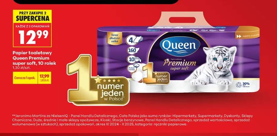 Papier toaletowy Queen Premium super soft