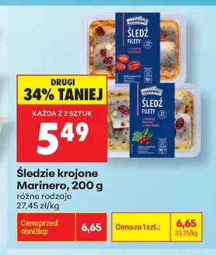Śledzie krojone z suszonymi pomidorami Marinero +1 wariant