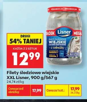 Filety śledziowe wiejskie XXL Lisner