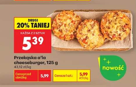 Przekąska a'la cheeseburger