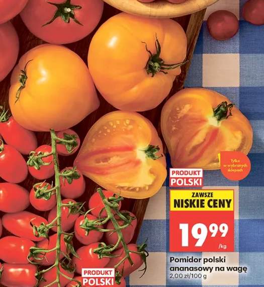 Pomidor polski ananasowy na wagę