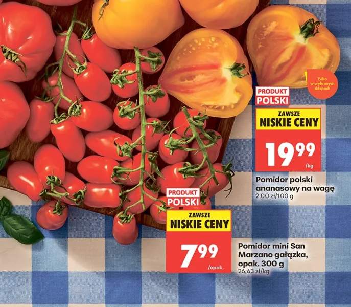 Pomidor mini San Marzano gałązka