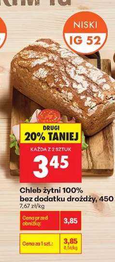 Chleb żytni 100% bez dodatku drożdży