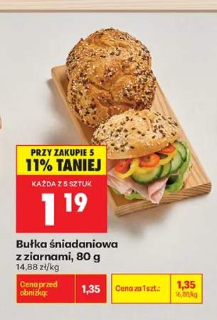 Bułka śniadaniowa z ziarnami