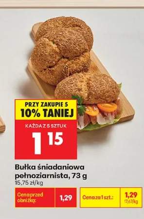 Bułka śniadaniowa pełnoziarnista