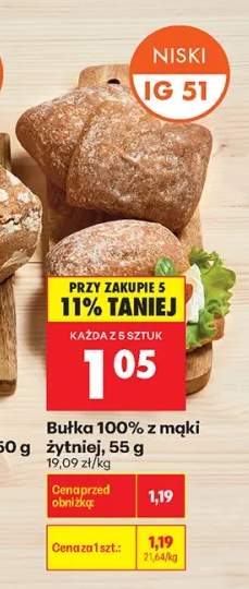Bułka 100% z mąki żytniej