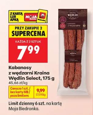 Kabanosy z wędzarni Kraina Wędlin Select