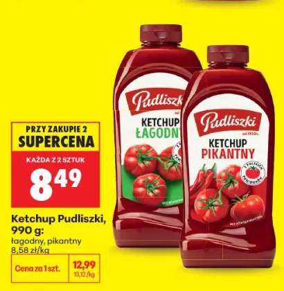 Ketchup łagodny Pudliszki +1 wariant