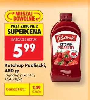 Ketchup łagodny Pudliszki +1 wariant