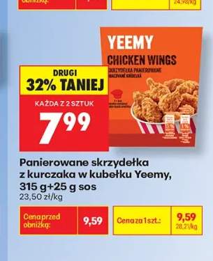 Panierowane skrzydełka z kurczaka w kubełku Yeemy
