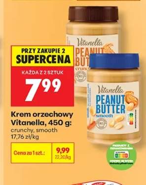 Krem orzechowy Vitanella Crunchy +1 wariant