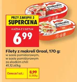 Filety z makreli Graal w sosie pomidorowym +1 wariant