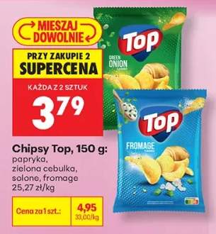 Chipsy Top papryka +3 warianty