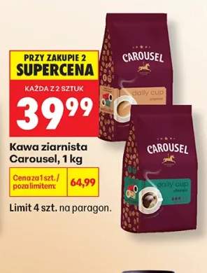 Kawa ziarnista Carousel Daily Cup Crema +1 wariant